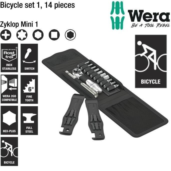 Wera 05004170001 - Tool Kits Sepeda Set Bicycle Set 1 Wera Tools - 14 Pcs