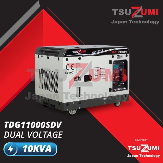 Promo Genset Silent 10 kva 3 phase 1phase TDG 110000 SDV COD