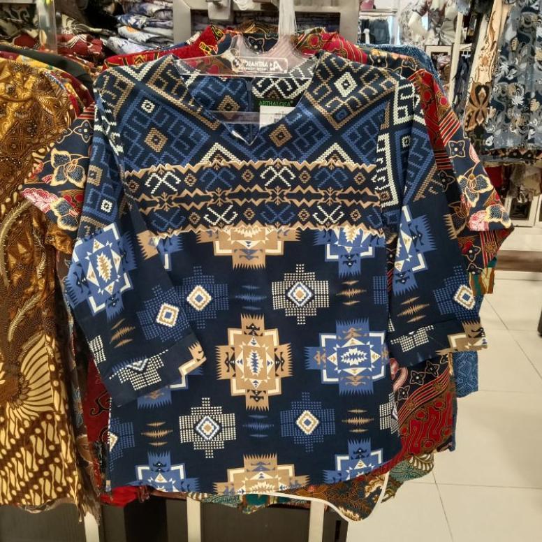 Premium Krisna Wahyu Atasan Batik Wanita | Blouse Batik Kerja | Original