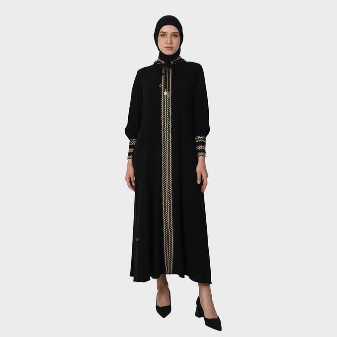 Promo HIKMAT A4467 - Gamis Abaya Velvet Amara Diskon