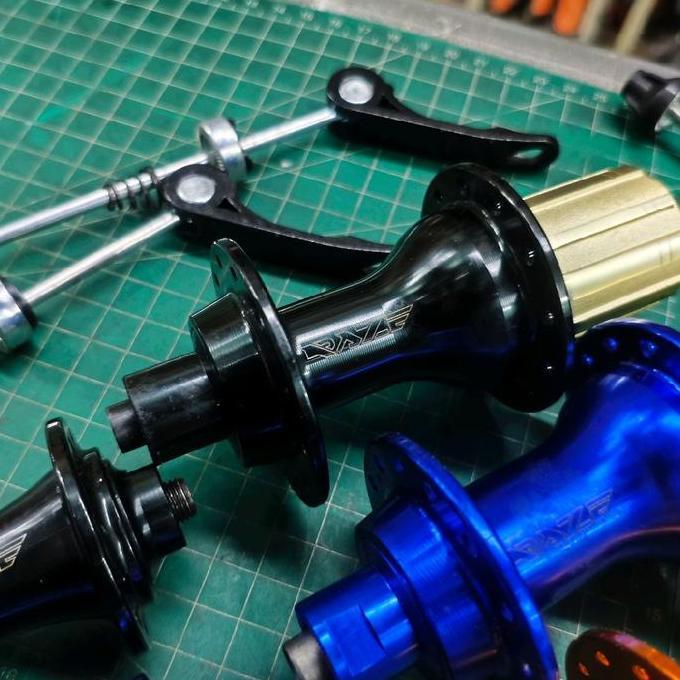Hub Freehub Raze Old 74/130 Rim Brake 24 Hole Dan 28 Hole Hitam Merah Biru Gold Hub Raze Rimbrake Ol