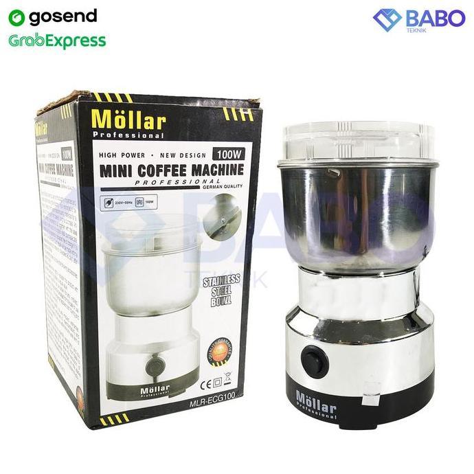 MOLLAR Coffe Grinder Penggiling Biji Elektrik Serbaguna Bertenaga Kopi