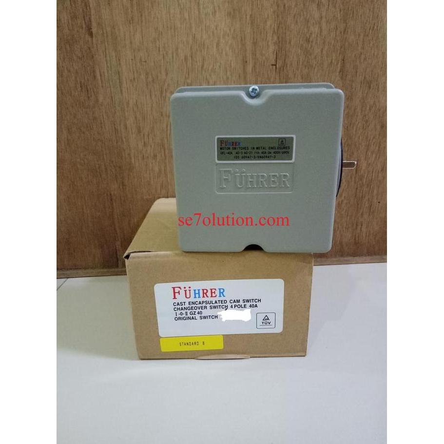 Promo Fuhrer Cam Switch Handle Genset Switch 4P 40A GZ40 COD