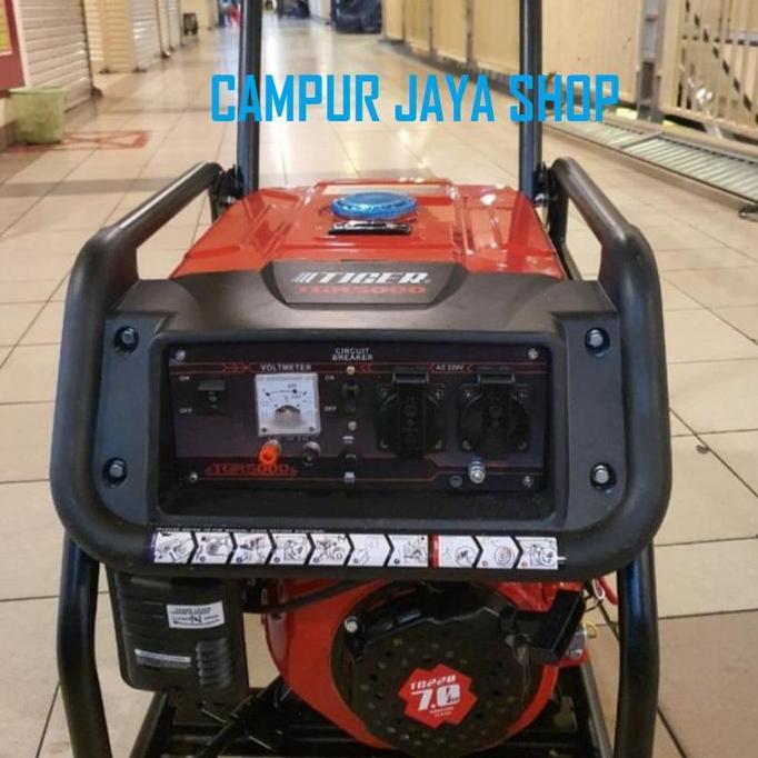 Promo TGR 5000 GENSET GENERATOR LISTRIK BENSIN STARTER 3000 W TIGER JENSET COD
