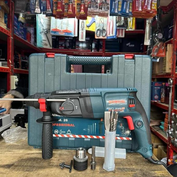 Promo Mesin Bor Rotary Hammer SDS Plus Bonchi x Gudang Jatek untuk Beton, Besi, dan Kayu Free Mata B