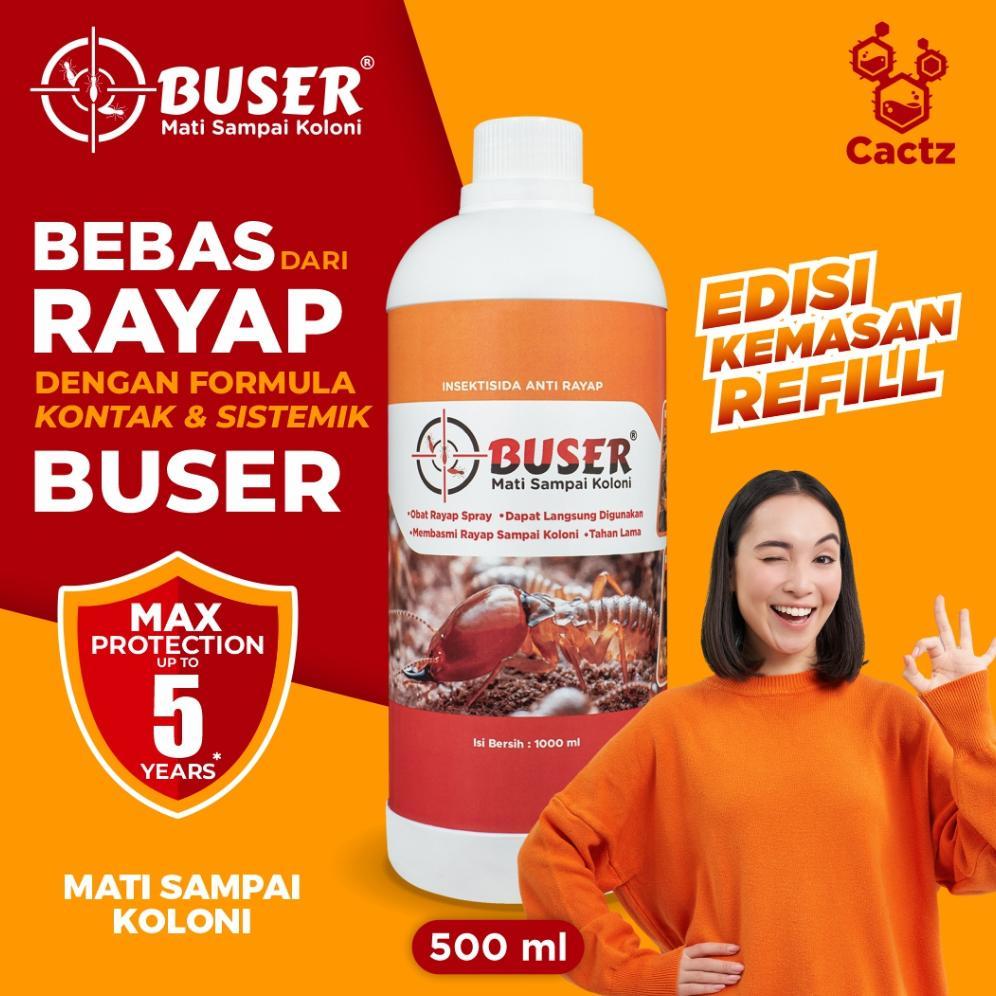 BUSER Refill 1000ml Anti Rayap Ampuh 5 Tahun Proteksi Kayu l  Pembasmi Rayap BUSER 1 Liter Isi Ulang