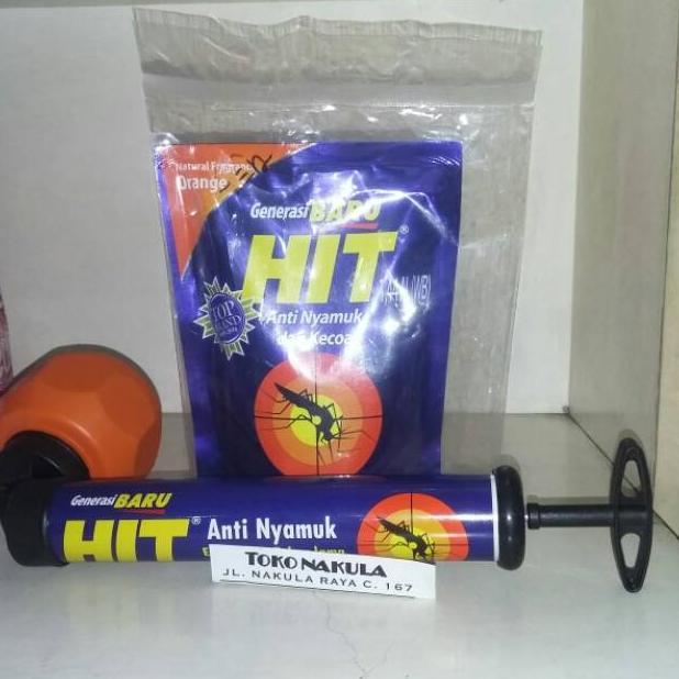 Paket Semprotan Nyamuk HIT Dan Hit Cair Isi Ulang Pouch 360ml