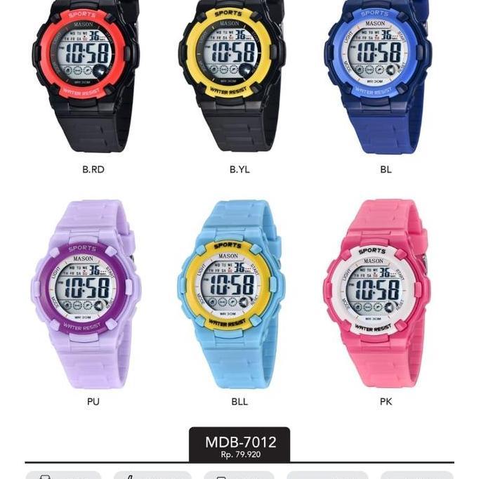 Jam Tangan Mason Anak Anak Original MDB 7012 Biru