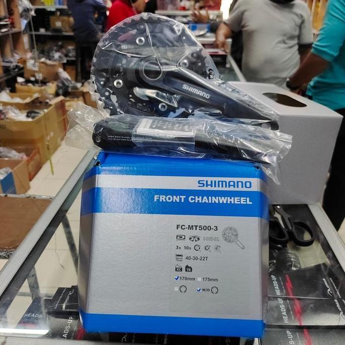 Crank Shimano Deore Fc-Mt500-3 3 Speed 40-30-22T 3 X 10 Speed Original Shimano With Box