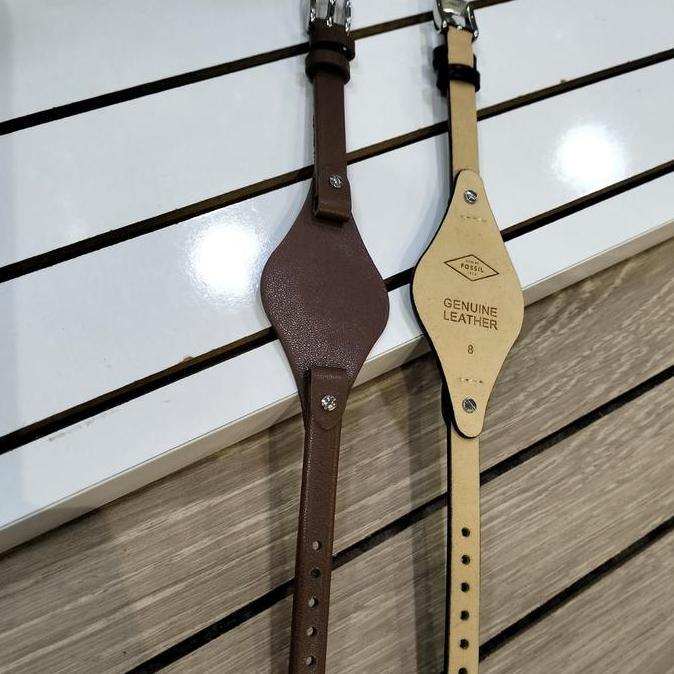 Tali Jam Kulit Fossil Georgia Mini 8mm Strap ES3077 ES3148 Wanita