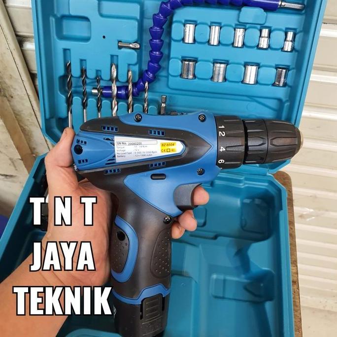Promo BENZ BOR BATERAI / BOR CAS / BOR CORDLESS DRILL 10MM BZ-8004 12V Diskon