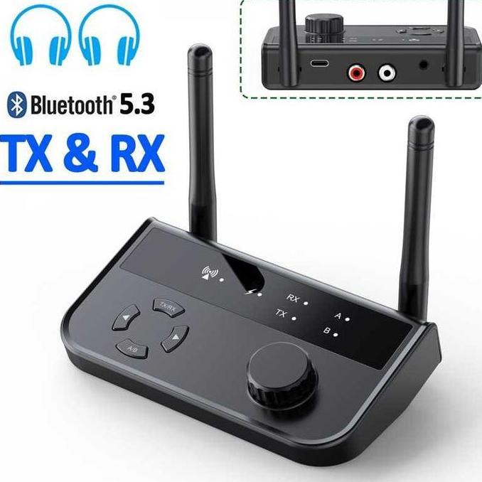VIRALL VIKEFON BLUETOOTH ADAPTER 5.3 AUDIO RECEIVER TRANSMITTER WIRELESS 10M - B39 //