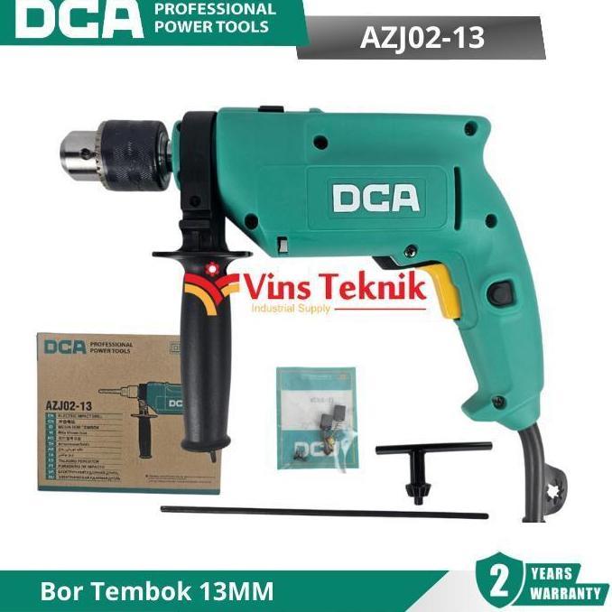 Promo DCA AZJ02-13 Mesin Bor Tembok Listrik Impact Drill 13MM 500Watt AZJ 02-13 Diskon