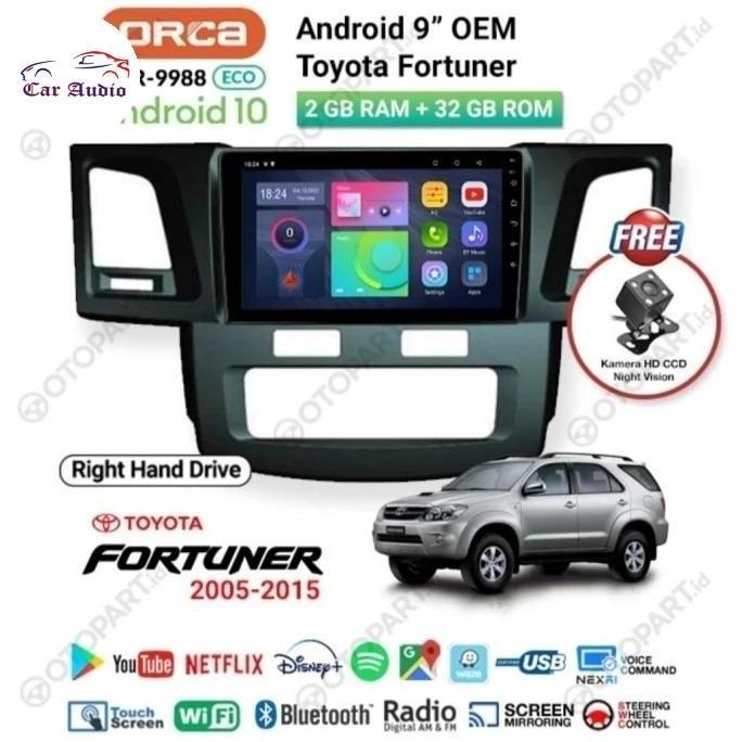 // HEAD UNIT 9 INCH ANDROID FORTUNER 2005 - 2015 ''
