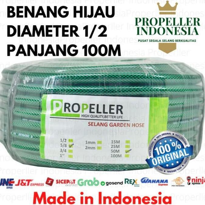 selang air anti lumut Selang air benang 1/2" inch panjang 100 meter