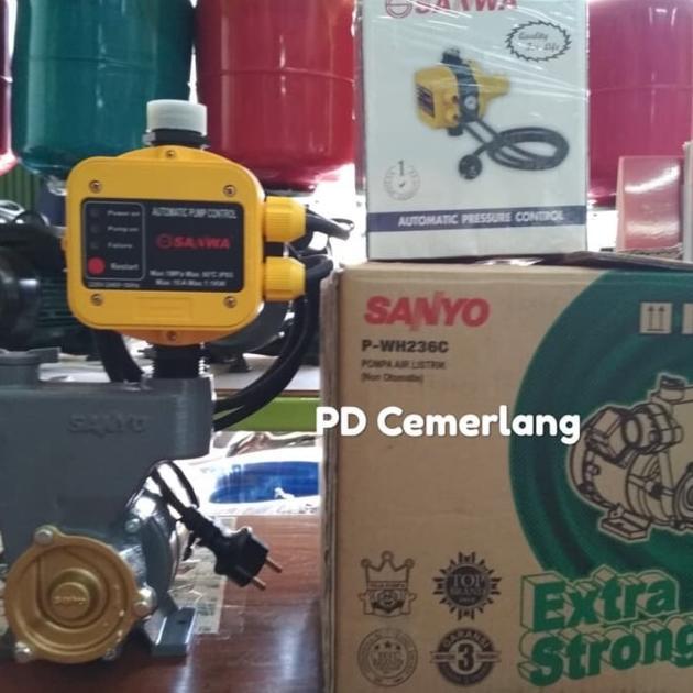 Pompa air sanyo pendorong booster 200 watt