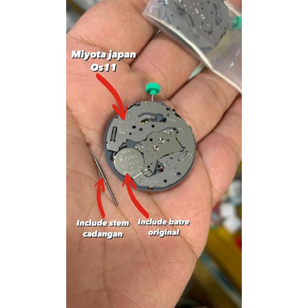 Mesin Jam Tangan Miyota Os11 Os 11 Chrono 6 Dan 12 Original Terbatas