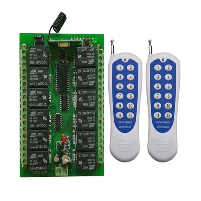 Dc 12V 24V 12 Ch Channels 12Ch Rf Wireless Remote Control Switch Baru