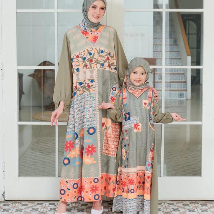 Skyshop Hijab-New Zinia Dress Anak By Giok Scarf&Apparel/Bahan Premium/Dress Anak Premium/Dress Anak