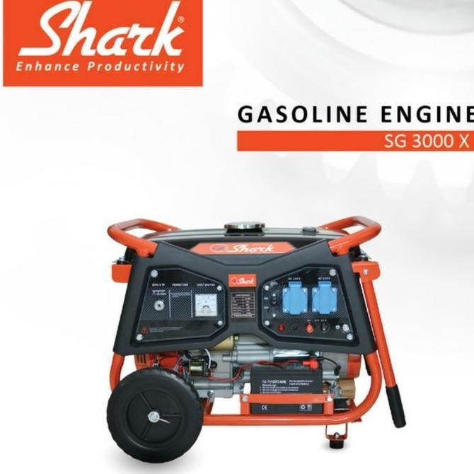 %$%$%$%$] Shark Gasoline Generator SG3000 X Genset Shark keluar 2000 watt