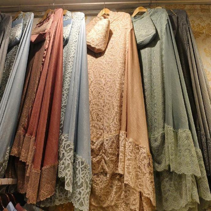 Mukena Sutra  Santorini Premium Renda Import Bkk