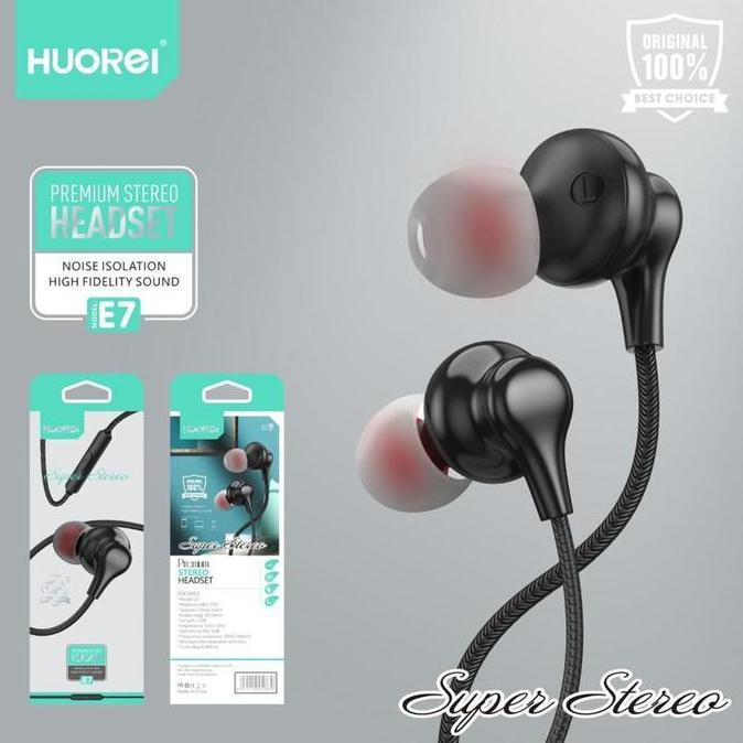 Jdg- Huorei Super Stereo Earphone E7 With Microphone