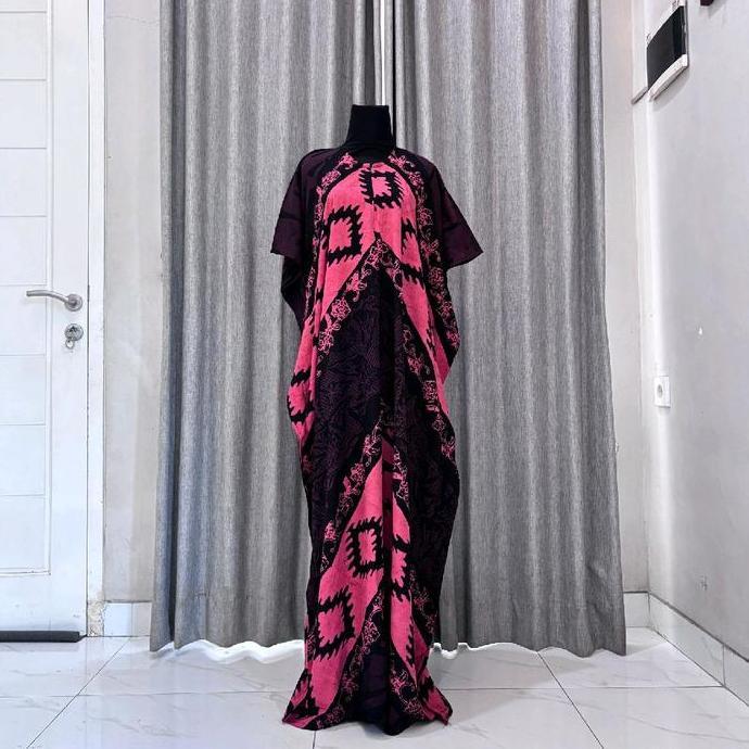 Regreg- Batikisaa Longdres Lowo Savera Batik Cap Premium Ld 150 Pj 140 Baju Casual Motif Panjang Teb