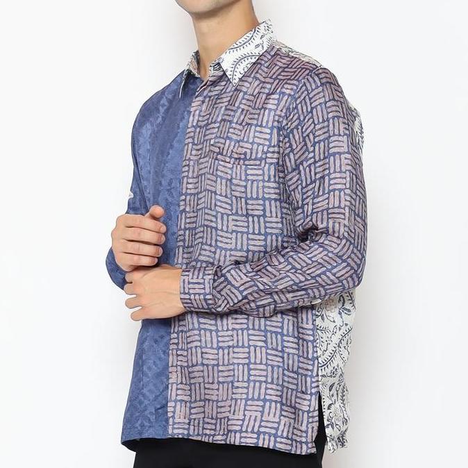 RINJANIE AVON - KEMEJA BATIK LENGAN PANJANG - KEMEJA PRIA BATIK AWAN