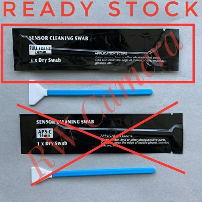 Campic- Ccd Full Frame Swab Dry + Wet Kuas Pembersih Sensor Kamera 24Mm A7 Cleaning Cleaner Nikon Z6
