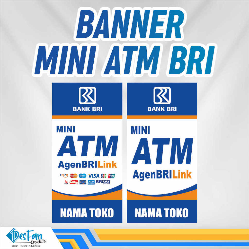Banner Mini ATM | Spanduk Mini ATM | Cetak Banner ATM | Bisa Custom Desain