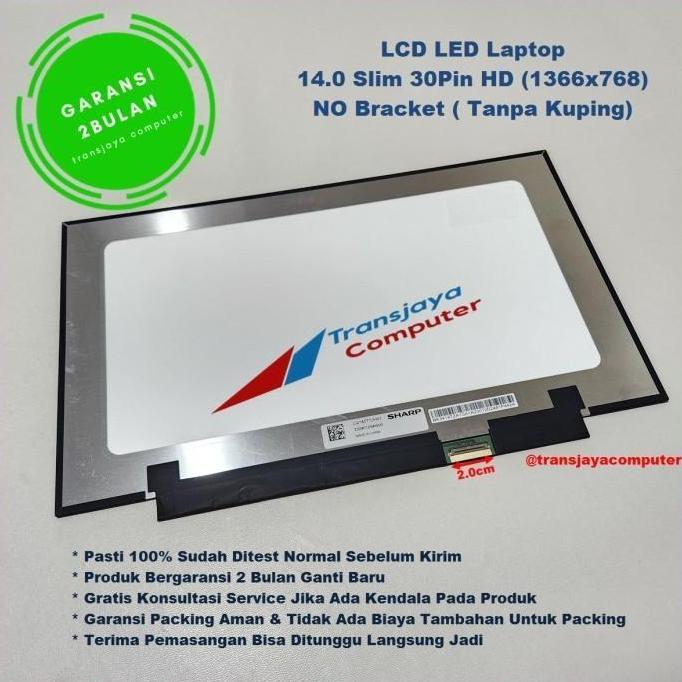 TERMURAH - LED LCD Acer Aspire 3 A314-22 A314-35 A314-54 14.0 Slim 30pin No Bracket
