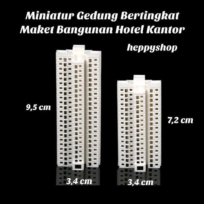 *****] Miniatur Gedung Bertingkat, Maket Bangunan Hotel Kantor