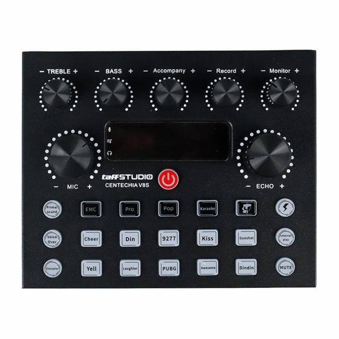 Soundcard V8s Centechia Taffstudio Mixer Bluetooth Amplifier PREMIUM