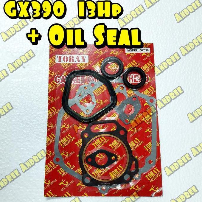 /////] GX-390 Paking - Gasket Cylinder Set + Oil Seal GX390 GX 390 - 13 Hp