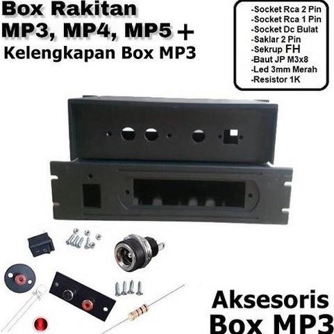 Box Ampli Mini Mp3 Player Bluetooth + Aksesoris Box Bok Kotak Perlengkapan Amplifier Mini Mp3 Mp4 Mp