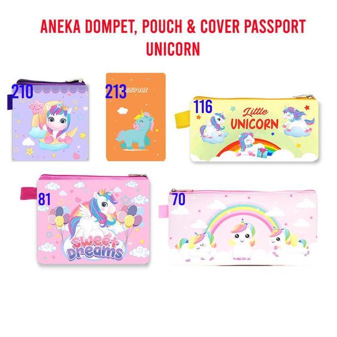 {{{{}}] Unicorn Dompet Mini Wallet Mini Case Panjang Pouch Sling Bag Tas