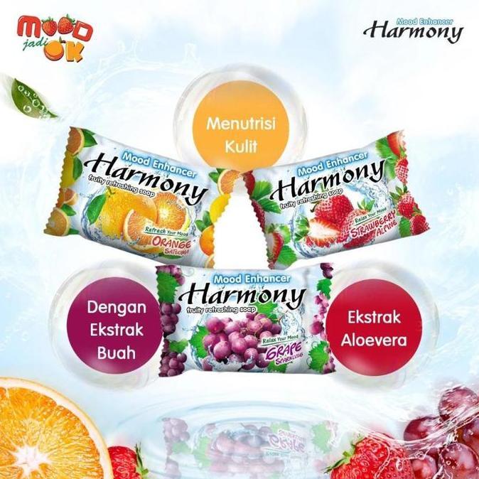 Wassw- [Bundle] 6 Harmony Sabun Buah Orange 70G Gratis Harmony Sabun Buah Orange 70G