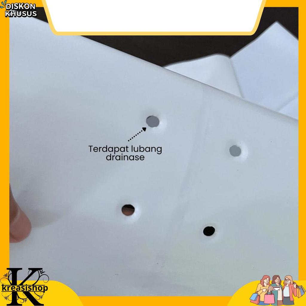 Polybag Putih 40 x 40 Isi 50 Lembar - Polybag Putih / Putih-Hitam Promo