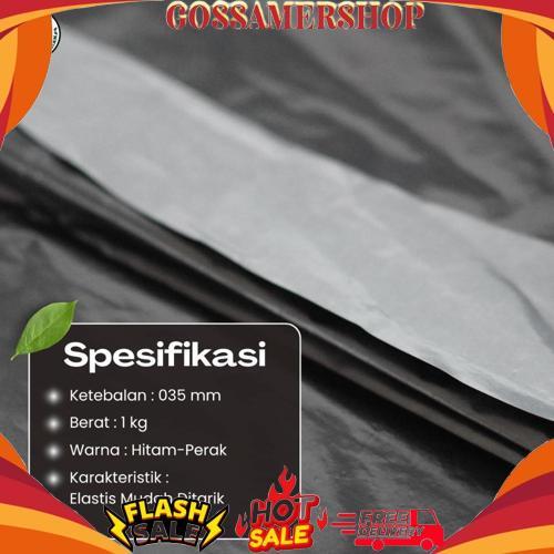 Plastik Mulsa Kemasan Hitam Perak Lebar 80 / 100 / 120 / 160 / 200 Kemasan 1 kg Top Seller