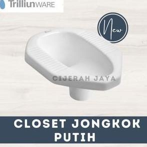 CLOSET JONGKOK LANTAI 2 TRILLIUN PUTIH /KLOSET JONGKOK TRILLIUN CORONG Kloset