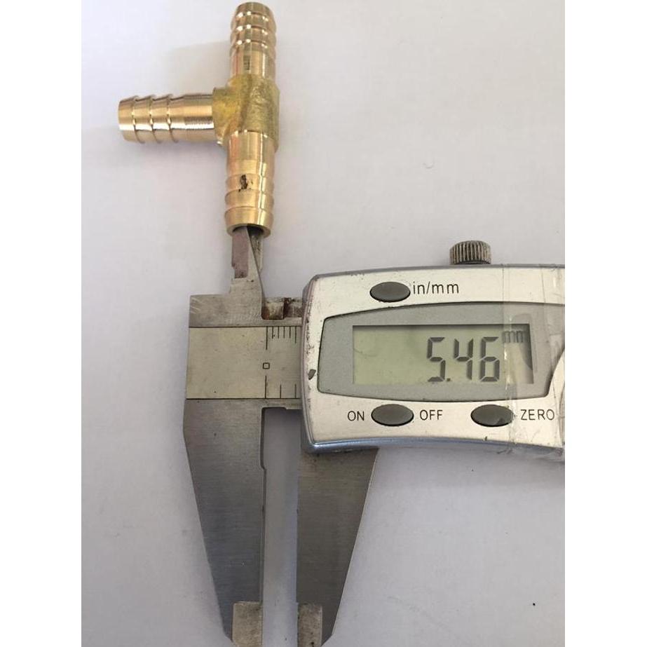 Xytic- Nepel Kuningan Cabang T / Sambungan Selang Kompresor