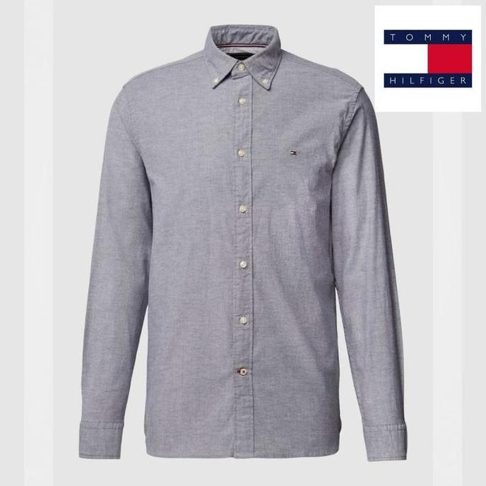 DISKON KEMEJA POLOS LENGAN PANJANG PRIA TOMMY'S HILFIGER PREMIUM