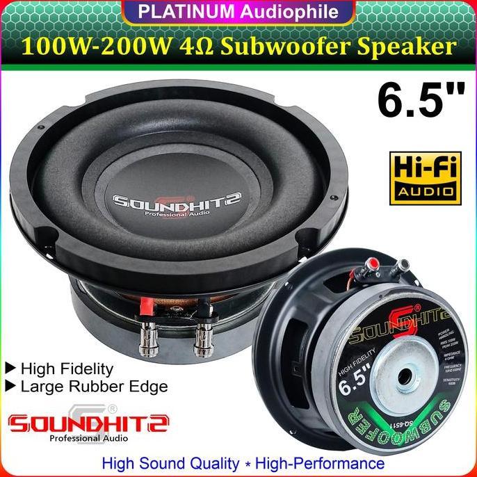 Ratu_seller428 - Speaker Subwoofer 6.5 Inch 4 ohm 1W-2W LOW BASS 6.5 Hifi Speker Soundhits SQ-6511