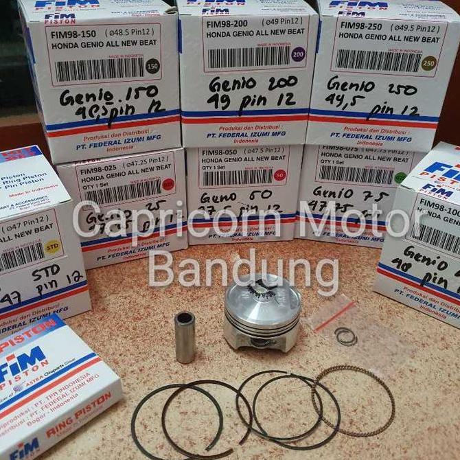 Piston Kit Genio All New Beat 2020 Fim Izumi Fim98 Premium