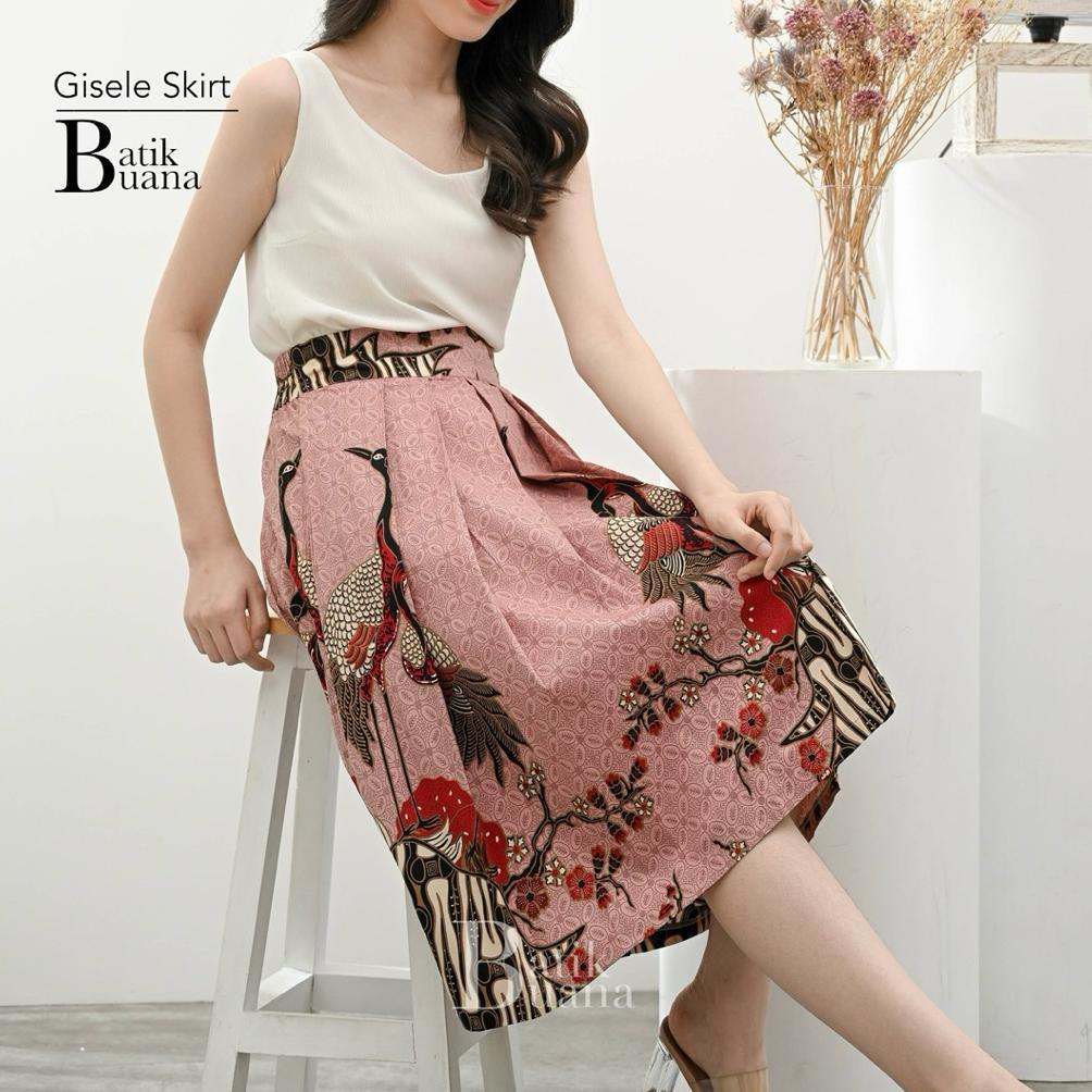 Limited Gisele Batik Skirt - Rok Batik Wanita - Batik Premium - Batik One Set - Batik Kantor Kerja -