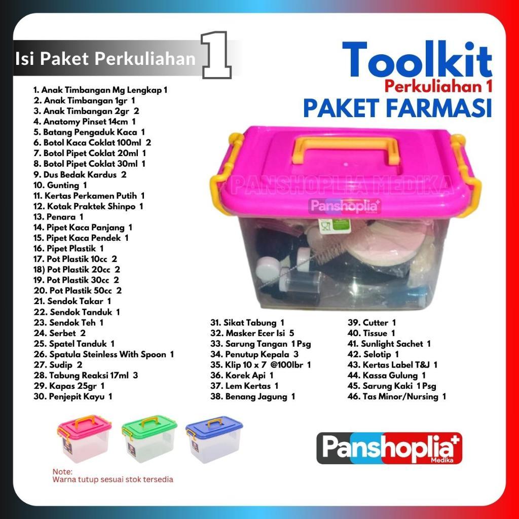 Toolkit Alat Praktikum Farmasi Perkuliahan | Paket Alat Praktek Farmasi