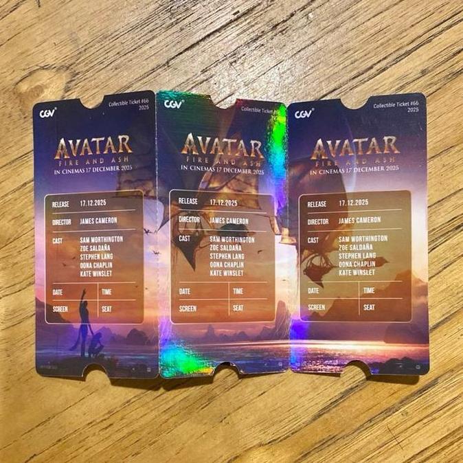 Ready Official Avatar Fire and Ash Collectible Ticket, CGV