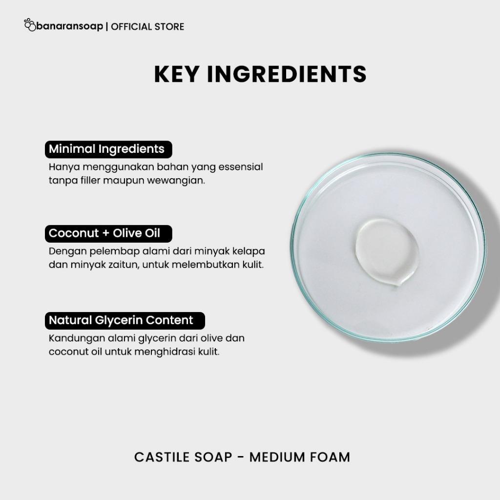 Liquid Castile Soap Base Medium Foam Unscented 100% Natural