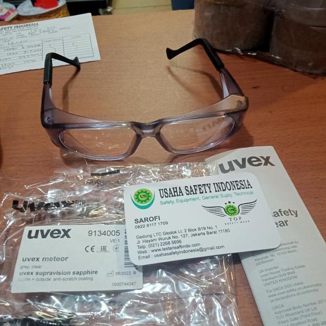 Kacamata Uvex Meteor Clear Prescription 9134005 / Safety Glass Uvex