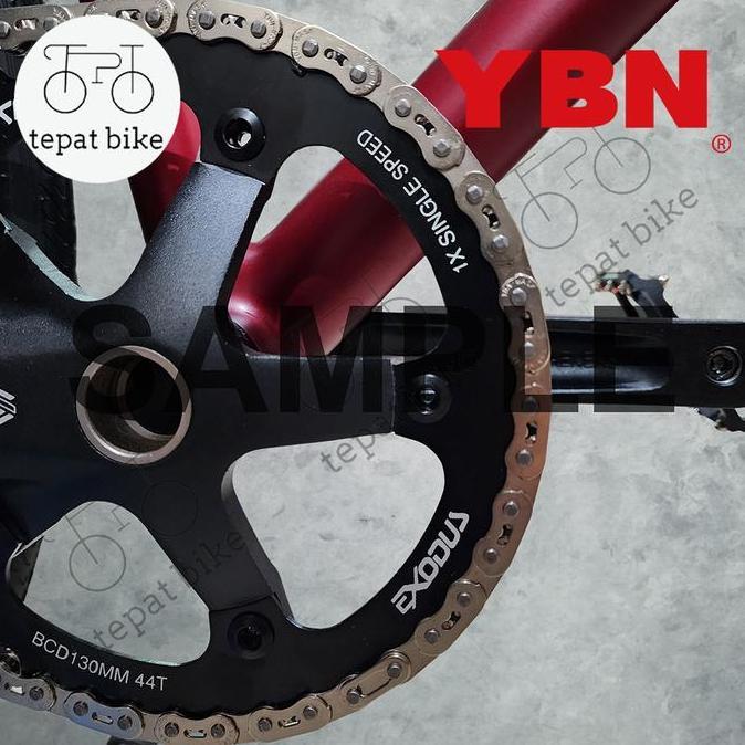 Rantai Ybn Single Full Link Ybn Mk747 Mk-747 Fixie Bmx Chain 1 Speed Taiwan / Rante Bmx Freestyle Tr